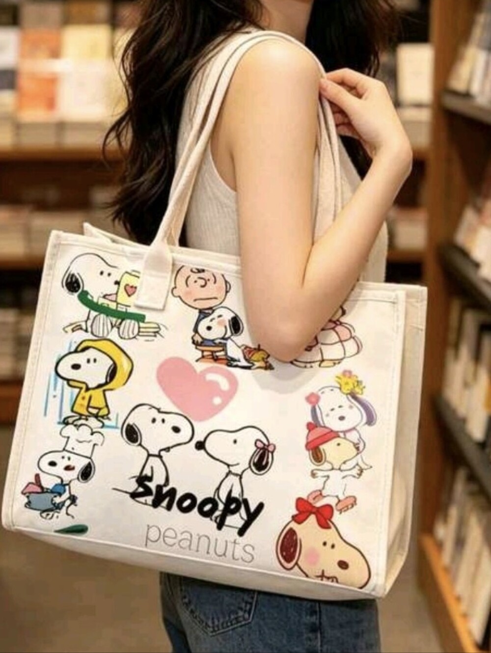 Snoopy Canvas Tote Bag - Picture 6 of 6